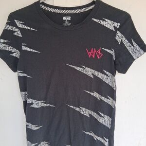 VANS Unisex Graphic T-Shirt VANS Logo GIRLS Size Medium